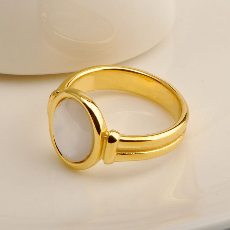 Ramona Shell Ring 18k Gold Plated