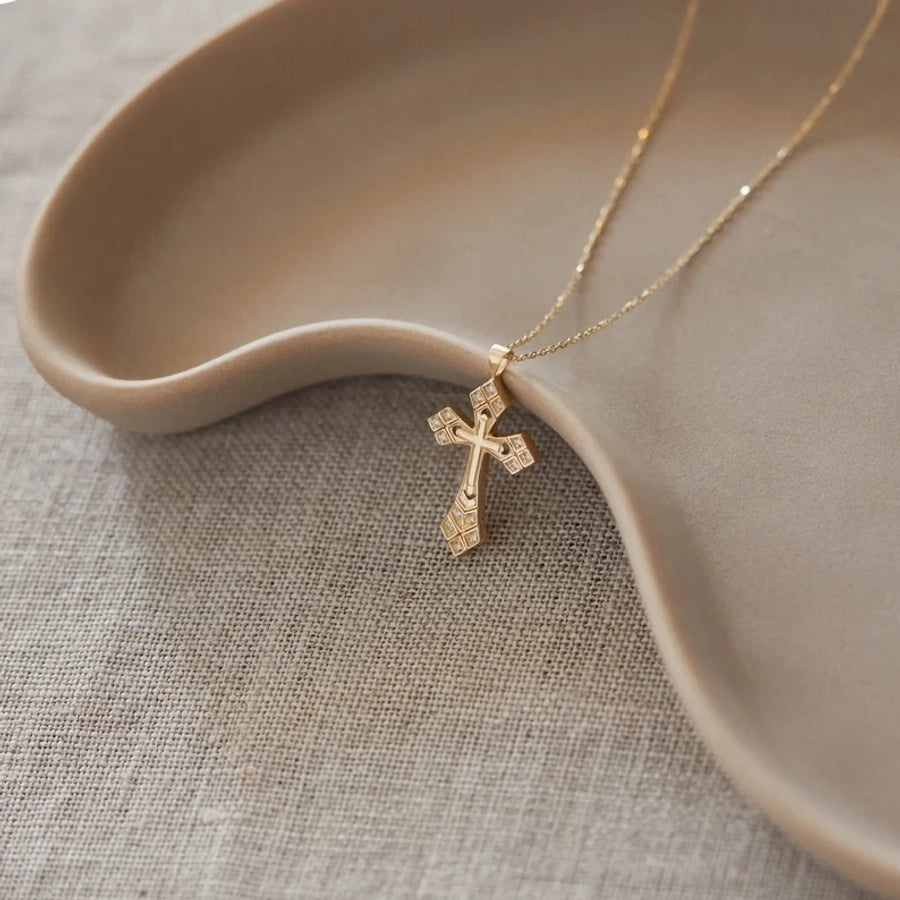 Marie Cross Pendant Necklace