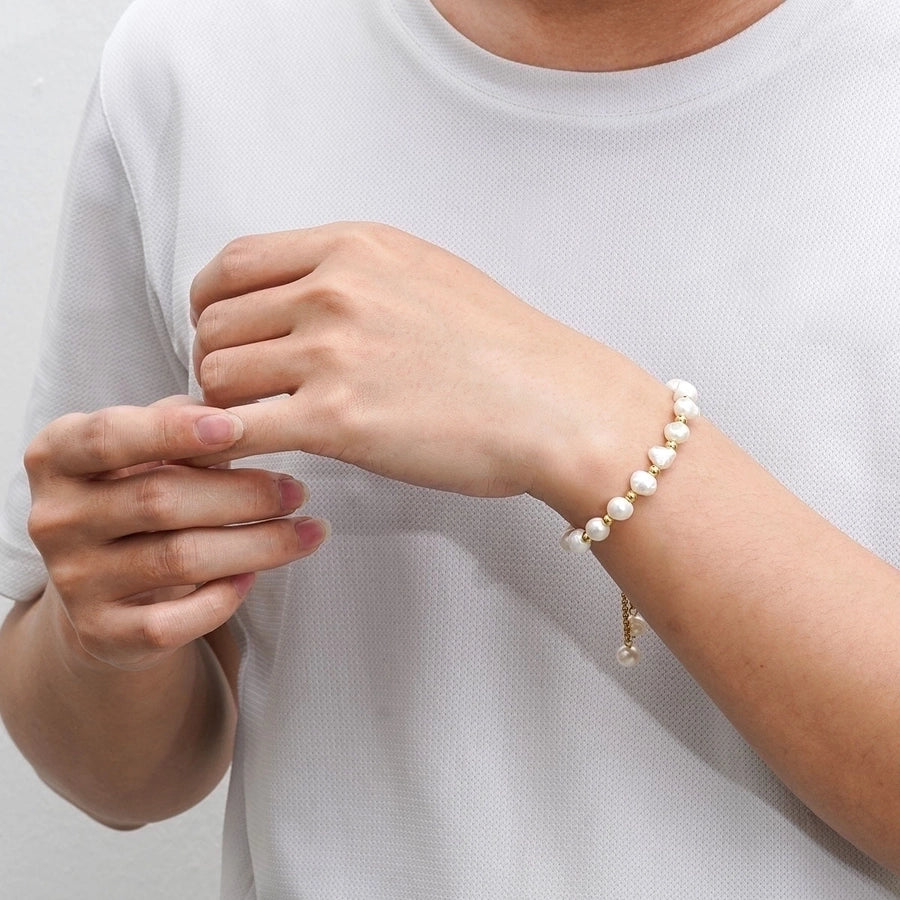 Mia Pearl Bracelet 18k Gold Plated