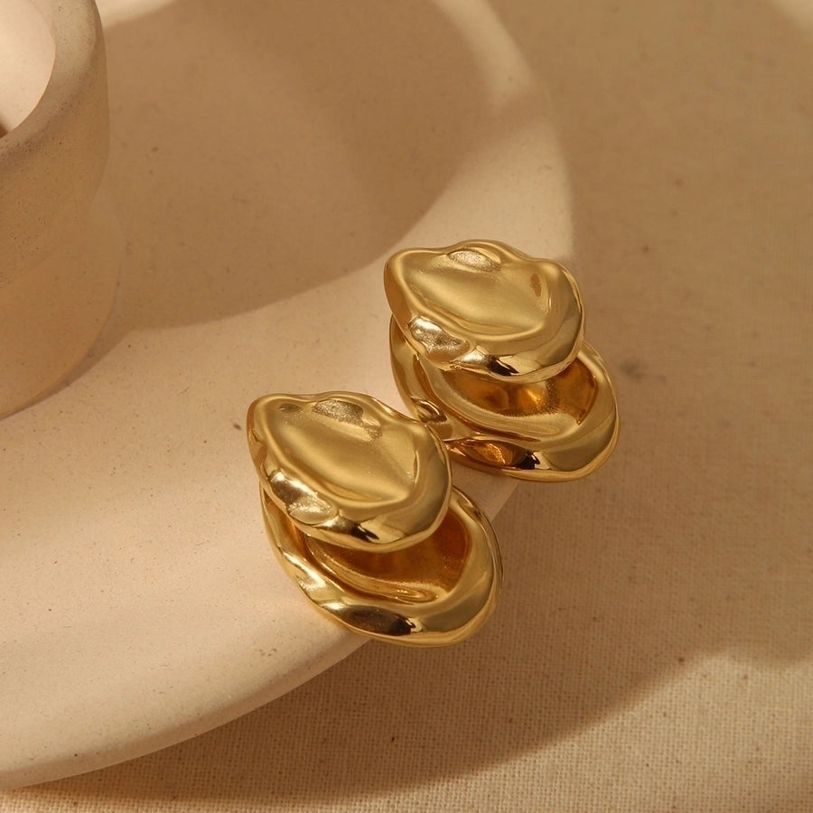 Luisa Concave Earrings 18k Gold Plated