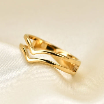 Bonnie Peach Ring 18k Gold Plated