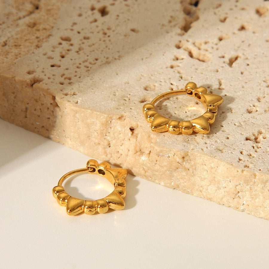 Gianna Hoop Earrings 18k Gold Plated