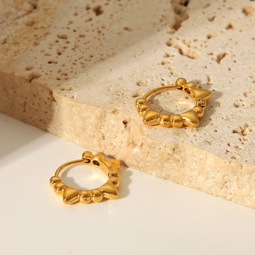 Gianna Hoop Earrings 18k Gold Plated