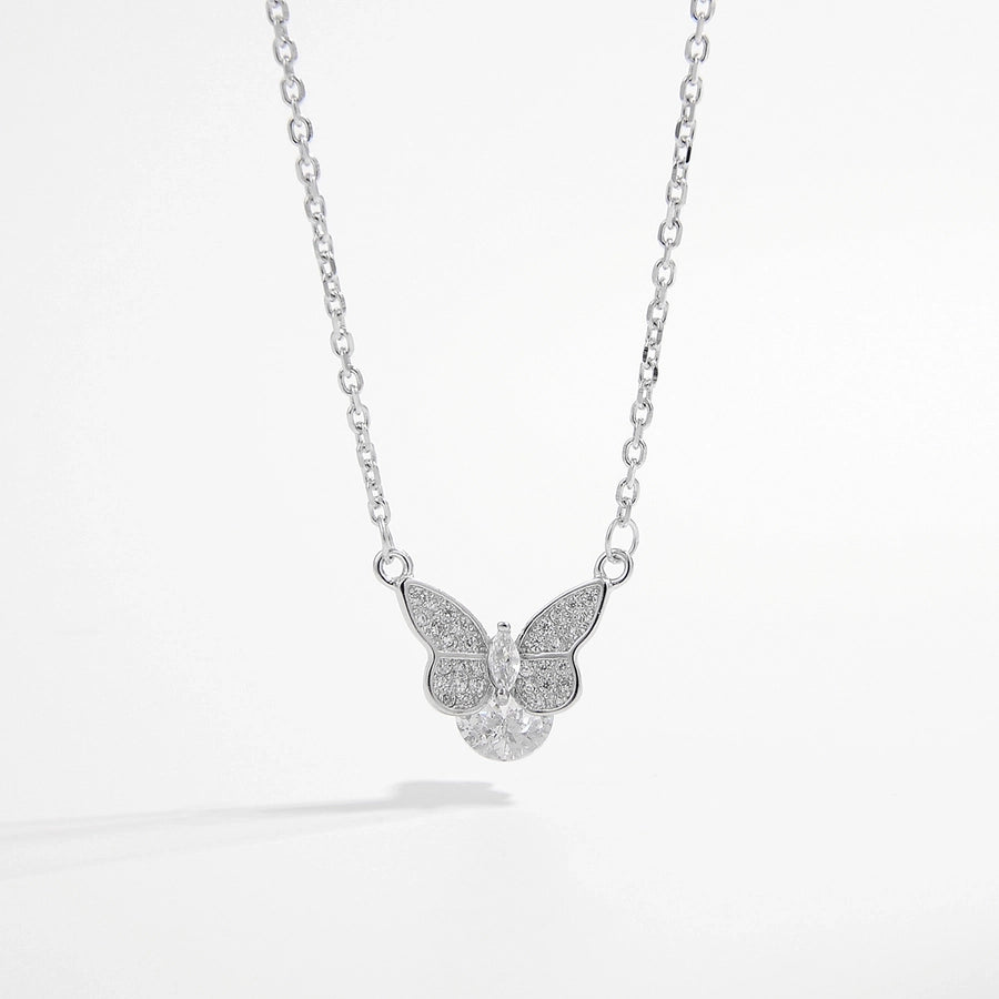 Nora Dainty Butterfly Pendant Necklace