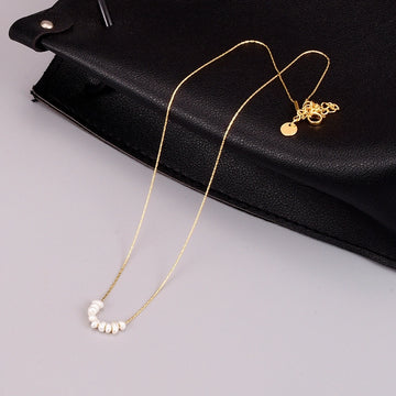 Aquata Pearl Necklace 18k Gold Plated