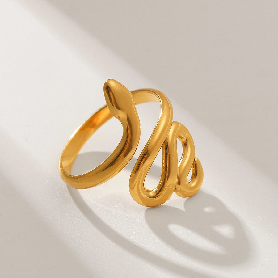 Maybel Snake Ring 18k Gold Plated