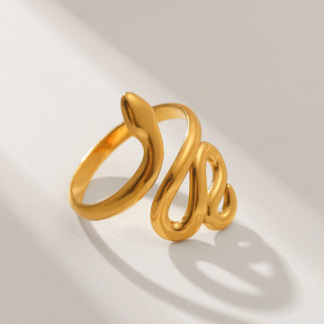 Maybel Snake Ring 18k Gold Plated