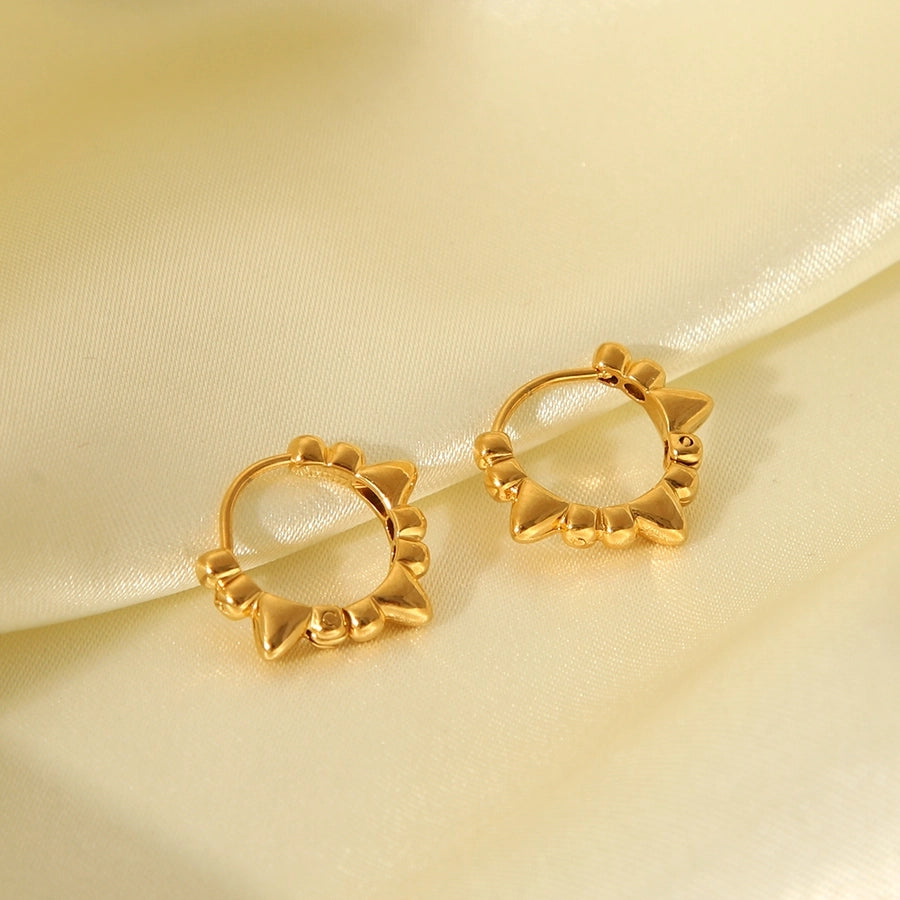 Gianna Hoop Earrings 18k Gold Plated