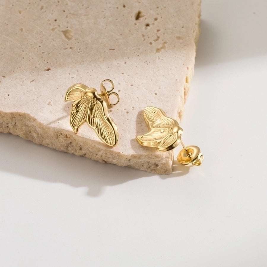 Thea Leaves Earrings 18k Gold Plated