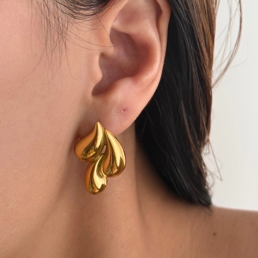 Meryl Water Drop Earrings 18k Gold Plated