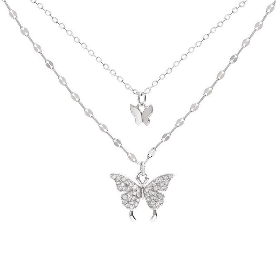 Anna Layered Butterfly Necklace