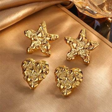 Bianca Star Heart Earrings