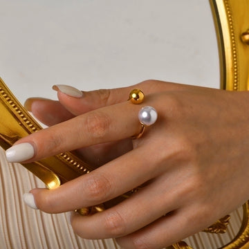 Alani Pearl Open Ring