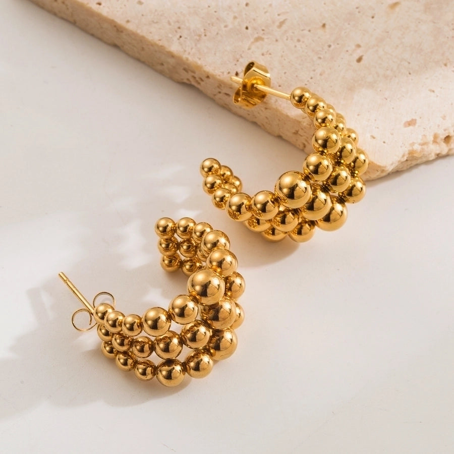 Harper Bubble Earrings 18k Gold Plated