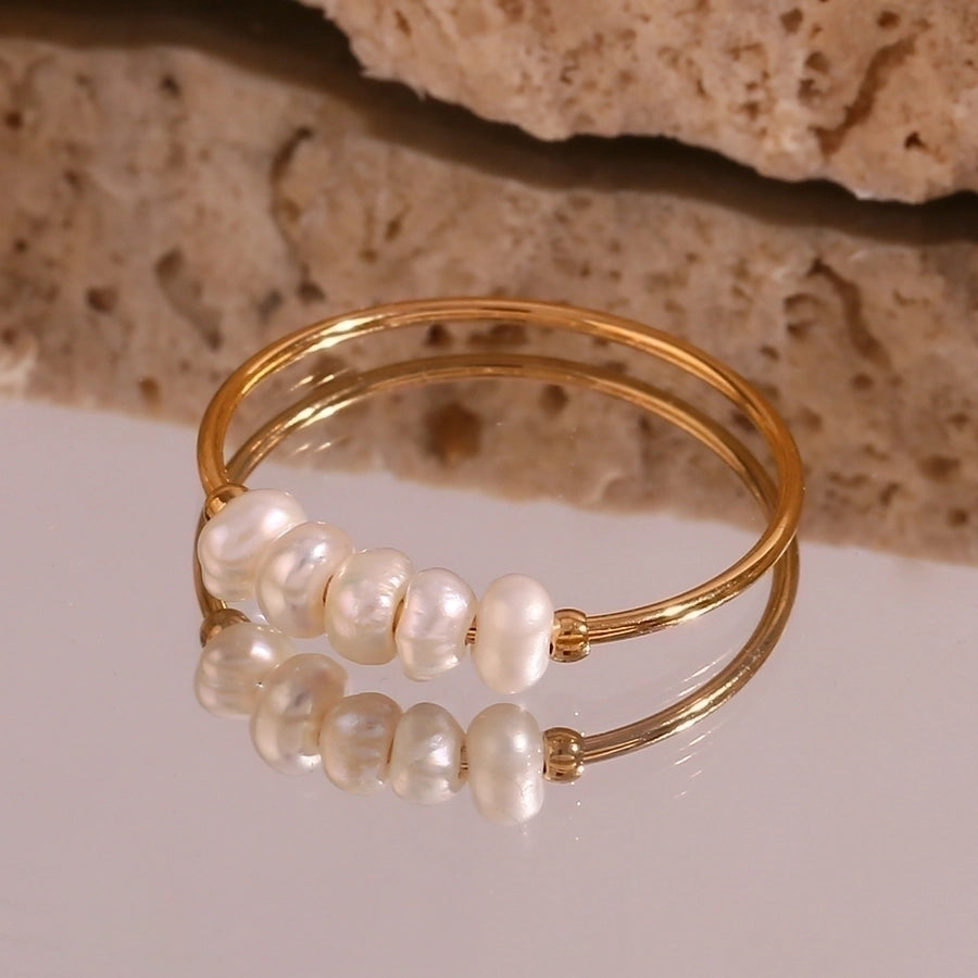 Lainey Beaded Pearl Rings