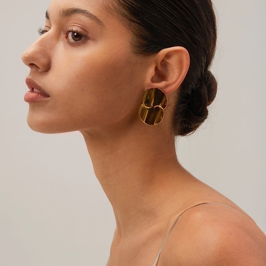 Ezra Drop Earrings 18k Gold Plated